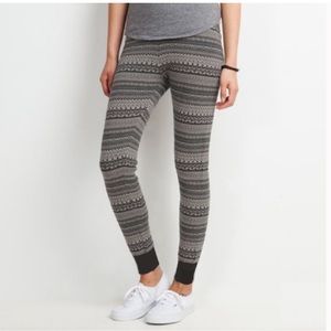Roots Cozy Fair Isle Knit Leggings